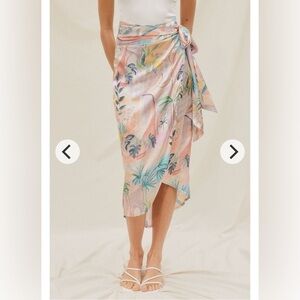 Dress Forum Palm Springs Midi Wrap Skirt NWT
